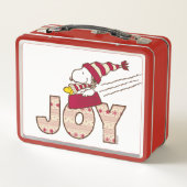 Erdnüsse | Snoopy & Woodstock Joy Sled Ride Metall Brotdose (Rückseite)