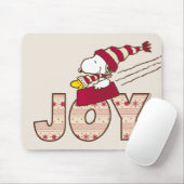 Erdnüsse | Snoopy & Woodstock Joy Sled Ride Mousepad (Mit Mouse)