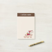 Erdnüsse | Snoopy & Woodstock Joy Sled Ride Post-it Klebezettel (Auf Schreibtisch)