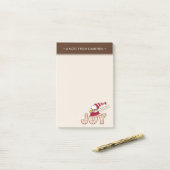 Erdnüsse | Snoopy & Woodstock Joy Sled Ride Post-it Klebezettel (Auf Schreibtisch)