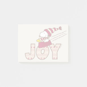 Erdnüsse   Snoopy & Woodstock Joy Sled Ride Post-it Klebezettel