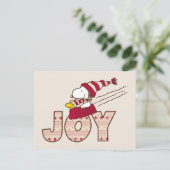 Erdnüsse | Snoopy & Woodstock Joy Sled Ride Postkarte (Stehend Vorderseite)