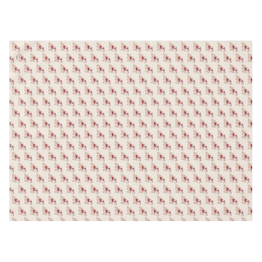 Erdnüsse | Snoopy & Woodstock Joy Sled Ride Tischdecke (Vorderseite (Horizontal))