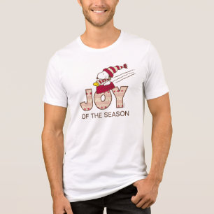Erdnüsse Snoopy & Woodstock Joy Sled Ride Tri-Blend Shirt