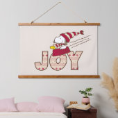 Erdnüsse | Snoopy & Woodstock Joy Sled Ride Wandteppich Mit Holzrahmen (Schlafzimmer)