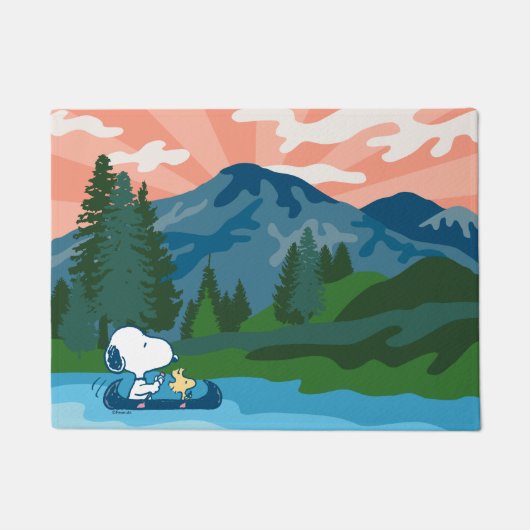 Erdnüsse | Snoopy & Woodstock Kanu Fußmatte (Vorderseite)