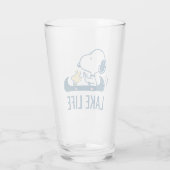 Erdnüsse | Snoopy & Woodstock Kanu Glas (Rückseite)