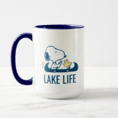 Erdnüsse | Snoopy & Woodstock Kanu Tasse (Links)