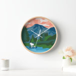 Erdnüsse | Snoopy & Woodstock Kanu Uhr<br><div class="desc">Karo in diesem niedlichen Outdoor-Design mit Snoopy und Woodstock.</div>