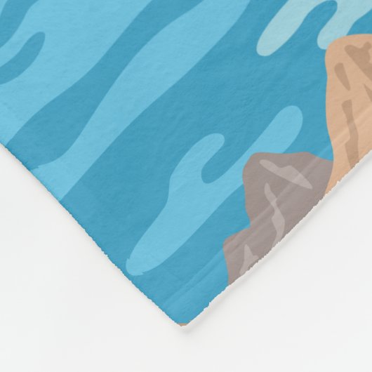 Erdnüsse | Snoopy & Woodstock Kanufahrt Fleecedecke (Ecke)