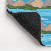 Erdnüsse | Snoopy & Woodstock Kanufahrt Muster Mousepad (Ecke)