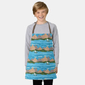 Erdnüsse | Snoopy & Woodstock Kanufahrt Muster Schürze (Getragen)