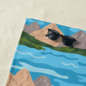 Erdnüsse | Snoopy & Woodstock Kanufahrt Muster Strandtuch (Beispiel)