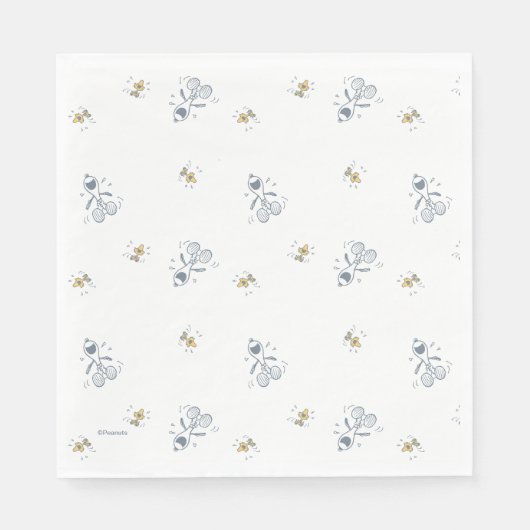 Erdnüsse | Snoopy & Woodstock Laughtern Muster Serviette (Vorderseite)