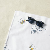 Erdnüsse | Snoopy & Woodstock Laughtern Muster Strandtuch (Beispiel)