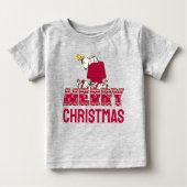 Erdnüsse | Snoopy & Woodstock Merry Ugly Sweater Baby T-shirt (Vorderseite)