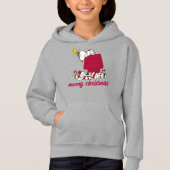 Erdnüsse | Snoopy & Woodstock Merry Ugly Sweater Hoodie (Vorderseite)
