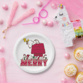 Erdnüsse | Snoopy & Woodstock Merry Ugly Sweater Pappteller (Party)