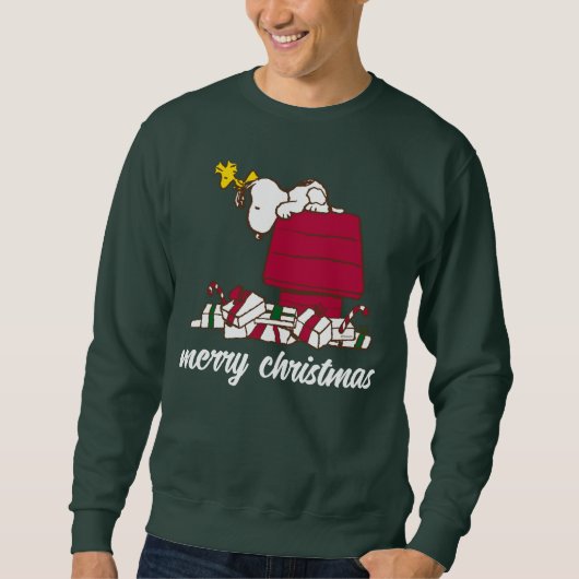 Erdnüsse | Snoopy & Woodstock Merry Ugly Sweater Sweatshirt (Vorderseite)