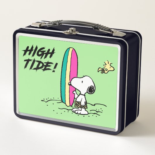 Erdnüsse | Snoopy & Woodstock Metall Brotdose (Vorderseite)