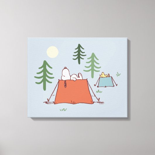 Erdnüsse | Snoopy & Woodstock | Name hinzufügen Leinwanddruck (Vorderseite)