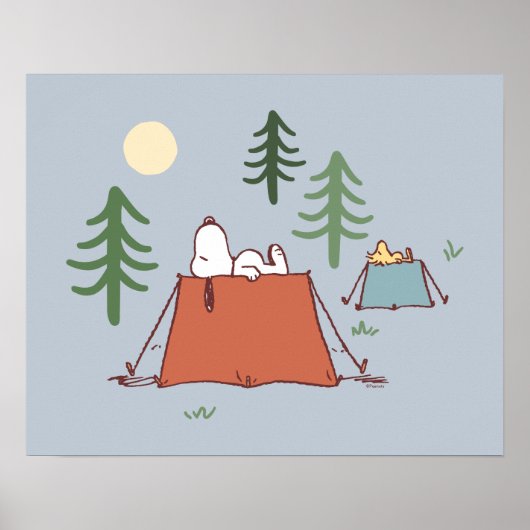 Erdnüsse | Snoopy & Woodstock | Name hinzufügen Poster (Vorne)