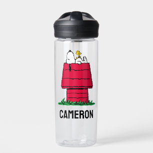 Erdnüsse Snoopy & Woodstock Name hinzufügen Trinkflasche