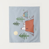 Erdnüsse | Snoopy & Woodstock | Name hinzufügen Wandteppich (Vorderseite)