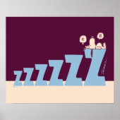 Erdnüsse | Snoopy & Woodstock Nickerchen Poster (Vorne)