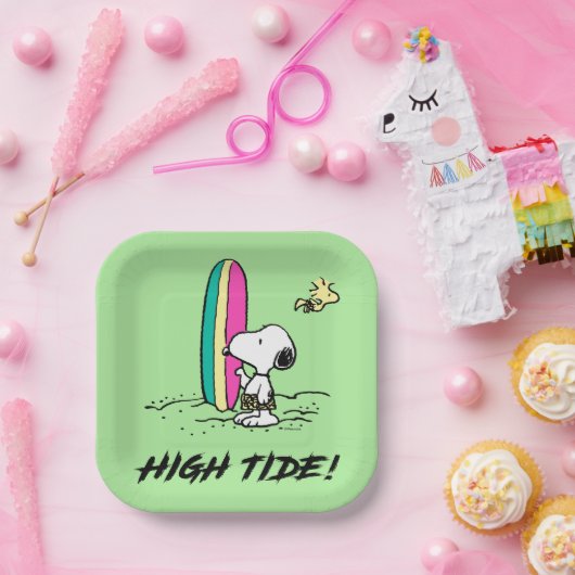 Erdnüsse | Snoopy & Woodstock Pappteller (Party)