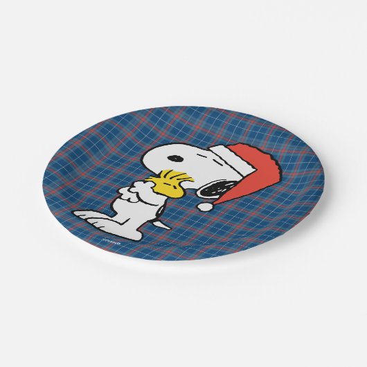 Erdnüsse | Snoopy & Woodstock Pappteller (Schrägansicht)