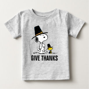 Erdnüsse Snoopy & Woodstock Pilgrim Baby T-shirt