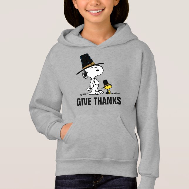 Erdnüsse | Snoopy & Woodstock Pilgrim Hoodie (Vorderseite)