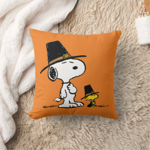 Erdnüsse   Snoopy & Woodstock Pilgrim Kissen