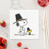 Erdnüsse | Snoopy & Woodstock Pilgrim Serviette (Beispiel)