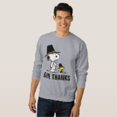 Erdnüsse | Snoopy & Woodstock Pilgrim Sweatshirt (Vorne ganz)