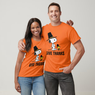 Erdnüsse Snoopy & Woodstock Pilgrim T-Shirt