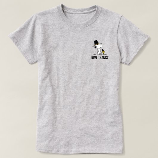 Erdnüsse | Snoopy & Woodstock Pilgrim T-Shirt (Design vorne)