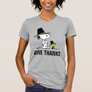 Erdnüsse   Snoopy & Woodstock Pilgrim T-Shirt