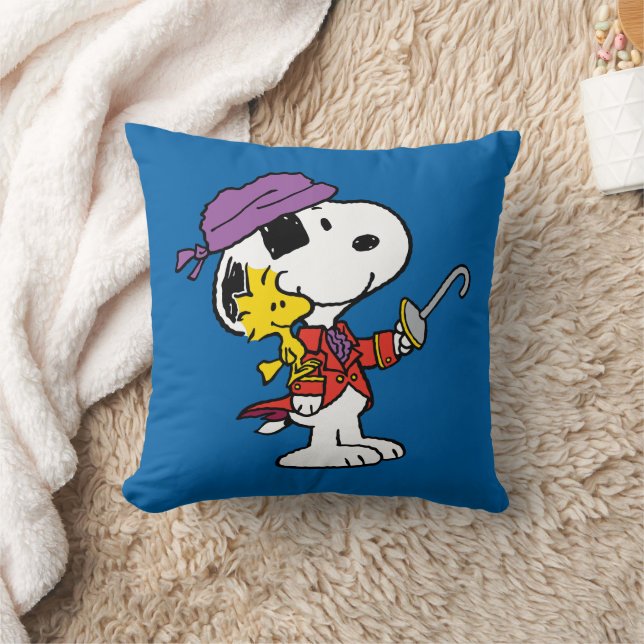 Erdnüsse | Snoopy & Woodstock Pirates Kissen (Decke)