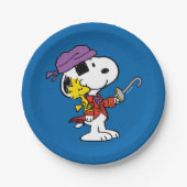Erdnüsse | Snoopy & Woodstock Pirates Pappteller (Vorderseite)