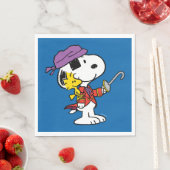 Erdnüsse | Snoopy & Woodstock Pirates Serviette (Beispiel)