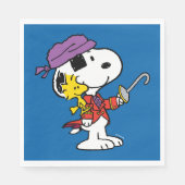 Erdnüsse | Snoopy & Woodstock Pirates Serviette (Vorderseite)