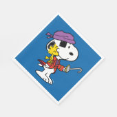 Erdnüsse | Snoopy & Woodstock Pirates Serviette (Ecke)