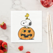 Erdnüsse | Snoopy & Woodstock Pop-up Pumpkin Serviette (Beispiel)