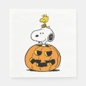 Erdnüsse | Snoopy & Woodstock Pop-up Pumpkin Serviette (Vorderseite)