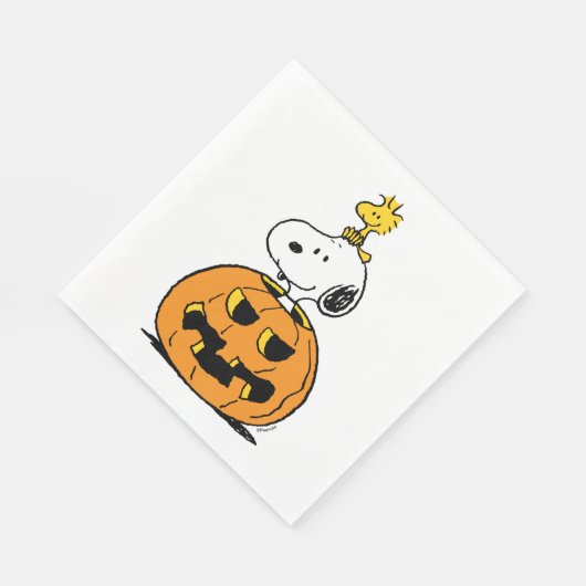 Erdnüsse | Snoopy & Woodstock Pop-up Pumpkin Serviette (Ecke)