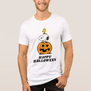 Erdnüsse Snoopy & Woodstock Pop-up Pumpkin Tri-Blend Shirt