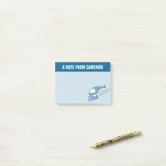 Erdnüsse | Snoopy & Woodstock Post-it Klebezettel (Auf Schreibtisch)