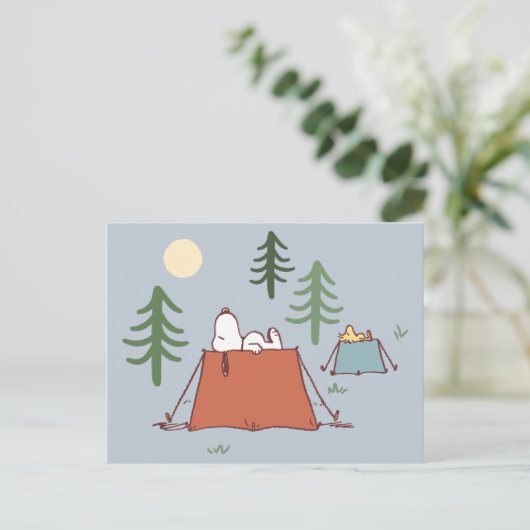 Erdnüsse | Snoopy & Woodstock Postkarte (Stehend Vorderseite)